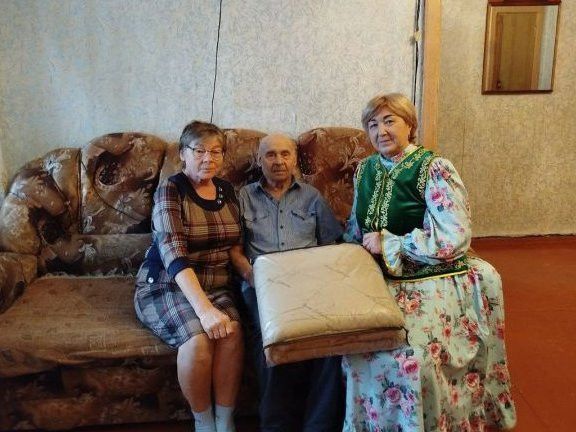 Жителя Заинска поздравили с 95-летним юбилеем