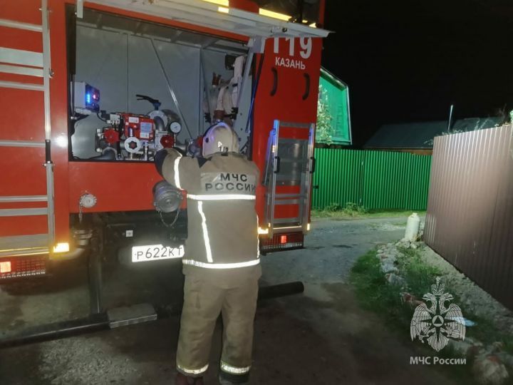 В Бугульме во время пожара погиб мужчина