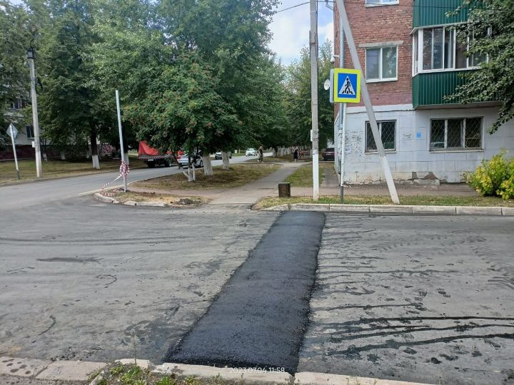 В Заинске отремонтировали опасный перекресток