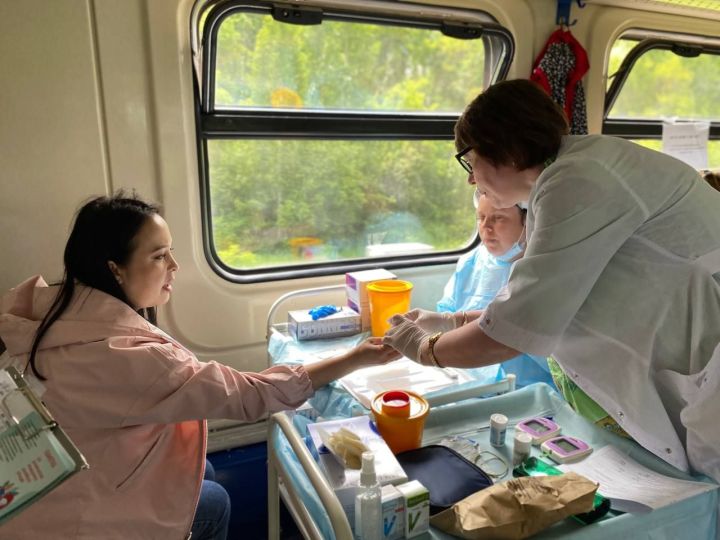 Проверь здоровье, не выходя из электрички: татарстанцы поучаствовали в медицинской акции