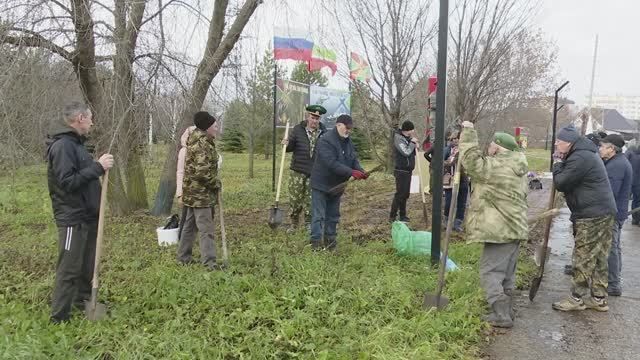 Ветераны-пограничники заложили аллею памяти в городе Заинск