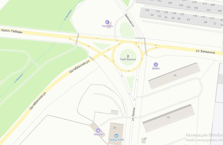 Сложный перекресток на стыке пяти улиц: как безопасно проехать в Заинске?