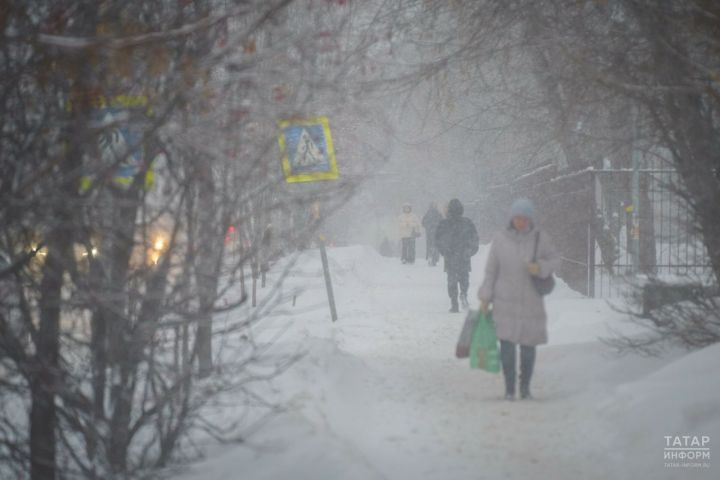 Иртәгә Татарстанда көчле җил һәм буран көтелә
