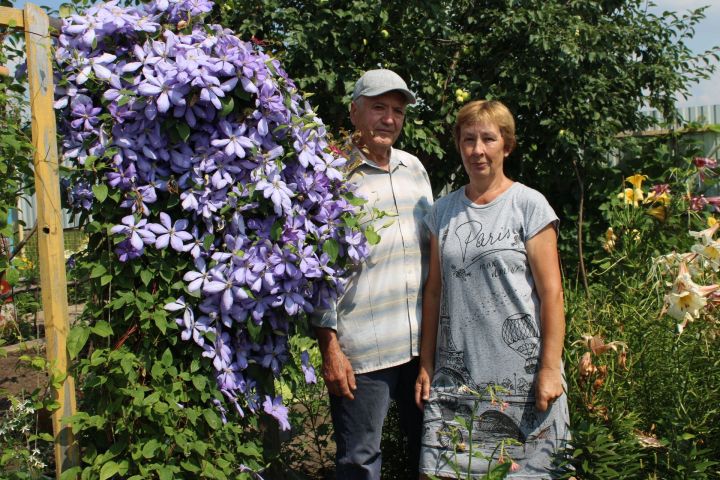 Бишсубашы авылыннан Галиуллиннар тормышын гөл-чәчкәләр бизи