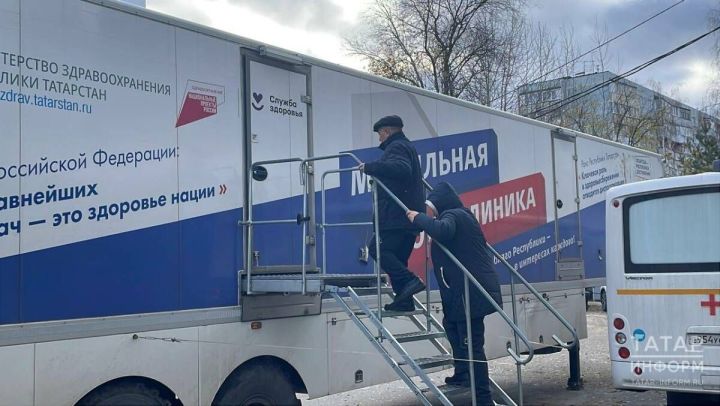 Мобиль поликлиникалар Татарстанда 22 мең кешенең сәламәтлеген тикшергән