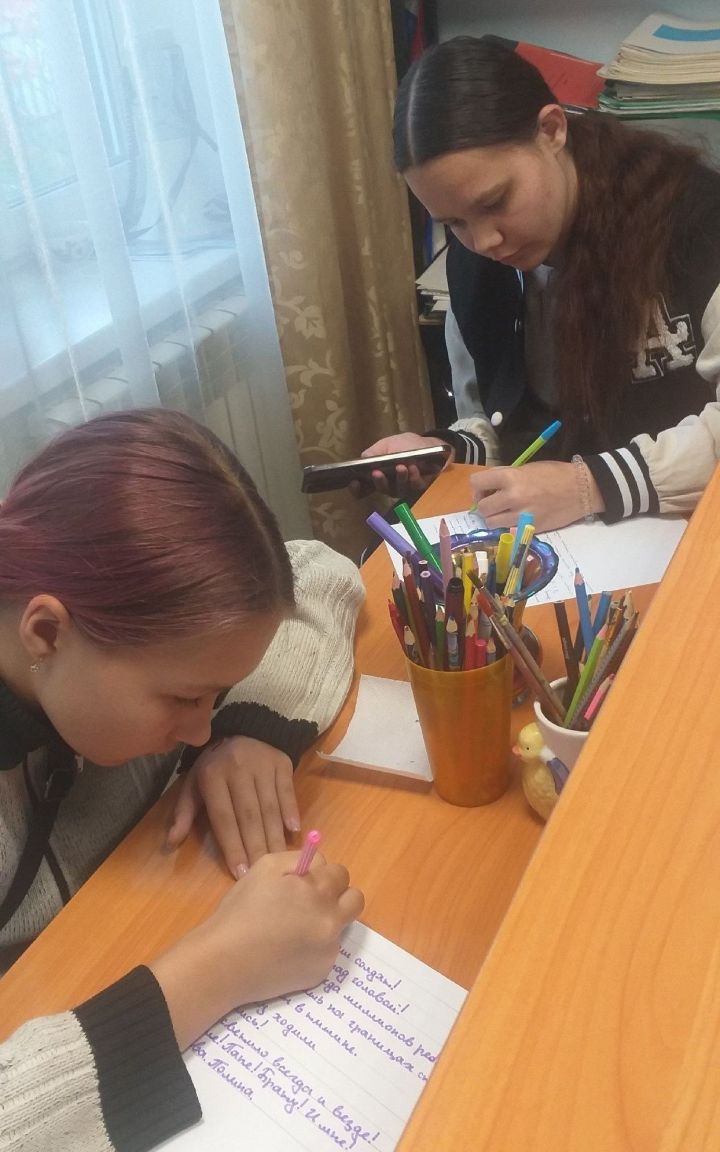 «Солдатка хат»: Поповка балалары хәрби абыйларына хатлар яза