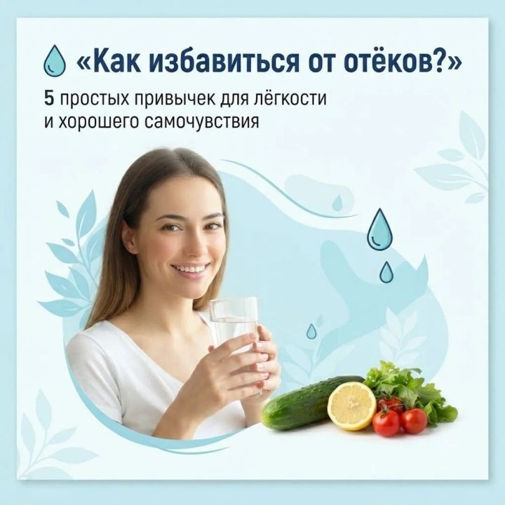 Отёки: 5 простых способов убрать лишнюю жидкость из организма
