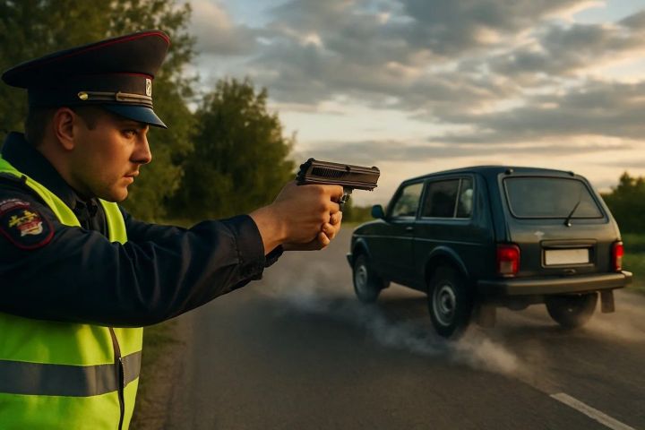 ГИБДД применили оружие при погоне за пьяным водителем