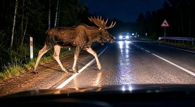 В Заинском районе начался сезон гона лосей: водителям напоминают об осторожности